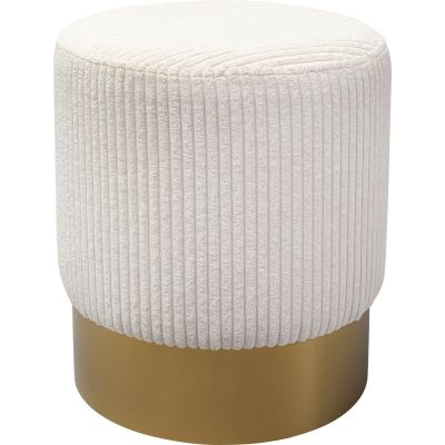 Пуф Cherry Beige Cord Brass Ø35cm 87137 у Києві купити kare-design меблі світло декор