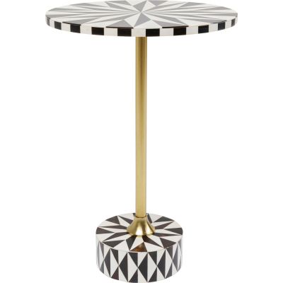 Приставной столик Domero Star Brown White d:40cm 86727 в Киеве купить kare-design мебель свет декор