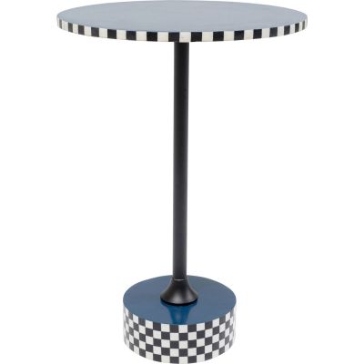 Приставний столик Domero Race Blue d:40cm 86731 у Києві купити kare-design меблі світло декор
