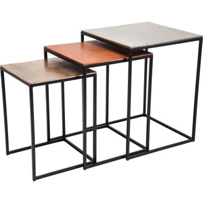 Приставоной столик Loft Square Vintage 41x41 (3/Set) 78777 в Киеве купить kare-design мебель свет декор