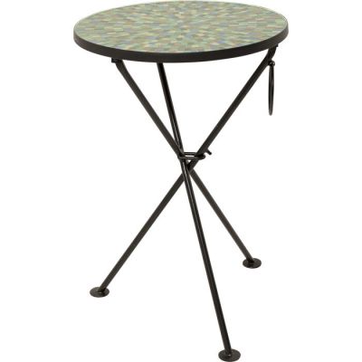 Приставной столик Clack Mosaic Green Blue Ø35cm 70313 в Киеве купить kare-design мебель свет декор