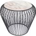Столик приставной Beam Grey Marble Black d:43cm