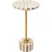 Приставной столик Domero Cirque Gold White d:25cm