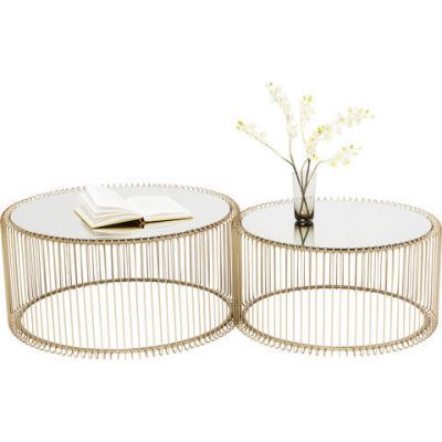 Столик кофейный Wire Brass (2/Set) 83456 в Киеве купить kare-design мебель свет декор