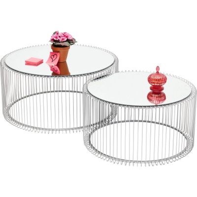 Столики кофейные Wire Silver (2/Set) 80898 в Киеве купить kare-design мебель свет декор