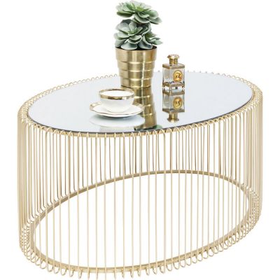Столик кофейный Wire Uno Brass 60x90cm 84518 в Киеве купить kare-design мебель свет декор