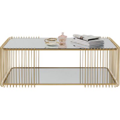 Кофейный столик Wire Double Brass 120x60cm 87817 в Киеве купить kare-design мебель свет декор