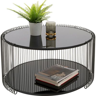 Кофейный столик Wire Double Black Ø80cm 70335 в Киеве купить kare-design мебель свет декор