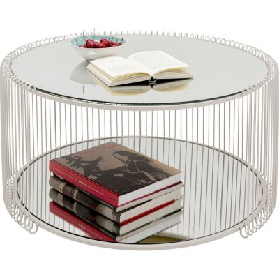 Кофейный столик Wire Double Greige Ø80cm 70338 в Киеве купить kare-design мебель свет декор