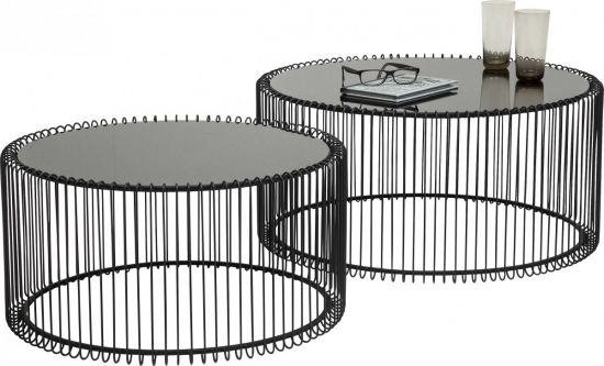 Кофейный столик Wire Black ( 2/Set) 79577 в Киеве купить kare-design мебель свет декор