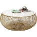 Столик кофейный Cesta Marble Gold d:100cm