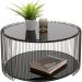 Кофейный столик Wire Double Black Ø80cm