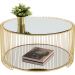 Кофейный столик Wire Double Brass Ø80cm