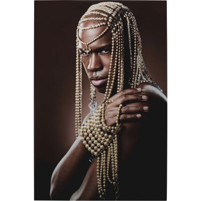 Картина на стекле Traditional Beads Man 100x150cm 53585 в Киеве купить kare-design мебель свет декор