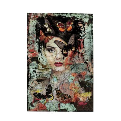 Картина на стекле Lady Butterfly 100x150cm 53811 в Киеве купить kare-design мебель свет декор