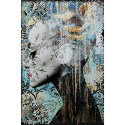 Картина на стекле Lady Flower 100x150cm 53812 в Киеве купить kare-design мебель свет декор