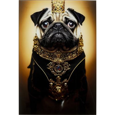 Картина на стекле Prince Pug 40x60cm 55414 в Киеве купить kare-design мебель свет декор