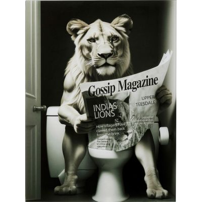 Картина на стекле Bath Lioness 60x80cm 56275 в Киеве купить kare-design мебель свет декор