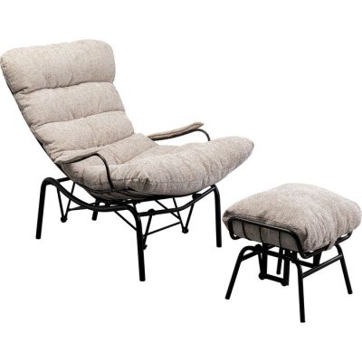 Кресло + табурет Vienna Swing Beige 87841 в Киеве купить kare-design мебель свет декор