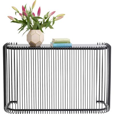 Консоль Wire Glass Black 142x89cm 86528 в Киеве купить kare-design мебель свет декор