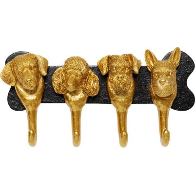Настенная вешалка Dog Family Gold 31cm 70615 в Киеве купить kare-design мебель свет декор