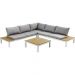 Угловой диван outdoor Set Holiday White (4-Pieces)