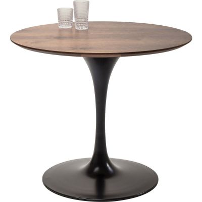 Стол Invitation Set Walnut Black d:90cm 84402 в Киеве купить kare-design мебель свет декор