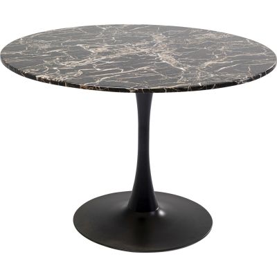 Стол Schickeria Marbleprint Black d:110cm 85896 в Киеве купить kare-design мебель свет декор