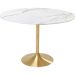 Стол Invitation Set Ceramic White Brass Ø120cm