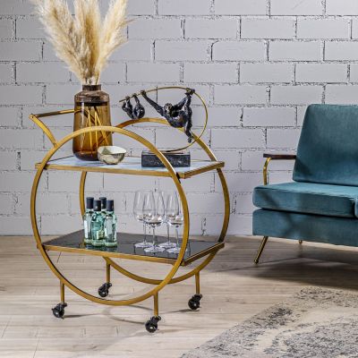 Столик-тележка Loft Brass 84824 в Киеве купить kare-design мебель свет декор