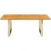 Стол Symphony Oak Brass 180x90cm