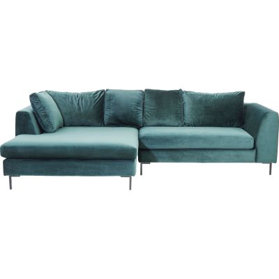 Диван угловой Gianni Velvet Green left black 84045 в Киеве купить kare-design мебель свет декор