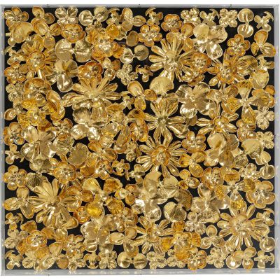 Украшение настенное Gold Flower 60x60cm 51626 в Киеве купить kare-design мебель свет декор