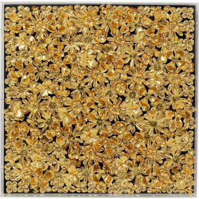 Настенное украшение Gold Flower 80x80cm 51441 в Киеве купить kare-design мебель свет декор