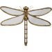 Украшение настенное Dragonfly Mirror 71 см