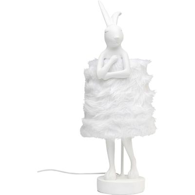 Лампа настольная Animal Rabbit Fur White/Silver 68cm 56670 в Киеве купить kare-design мебель свет декор
