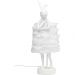 Лампа настольная Animal Rabbit Fur White/Silver 68cm