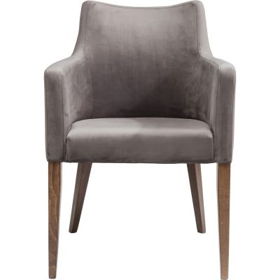 Стул с подлокотниками Mode Grey Velvet 82470 в Киеве купить kare-design мебель свет декор