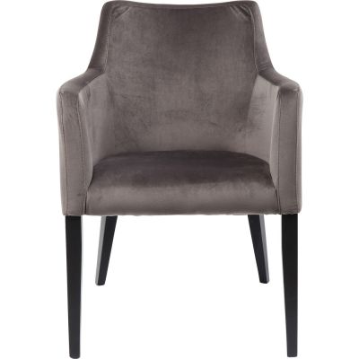Стул с подлокотниками Black Mode Velvet Grey 83580 в Киеве купить kare-design мебель свет декор