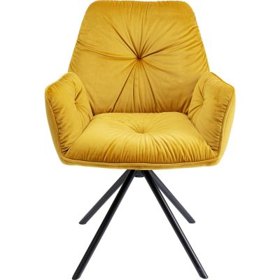 Стул с подлокотниками Mila Yellow 84712 в Киеве купить kare-design мебель свет декор