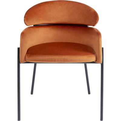Стул с подлокотниками Alexia Velvet Orange 85679 в Киеве купить kare-design мебель свет декор