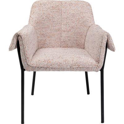 Стул с подлокотником Bess Beige Flitter 87067 в Киеве купить kare-design мебель свет декор