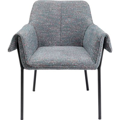 Стул с подлокотником Bess Grey Flitter 87068 в Киеве купить kare-design мебель свет декор