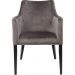Стул с подлокотниками Black Mode Velvet Grey