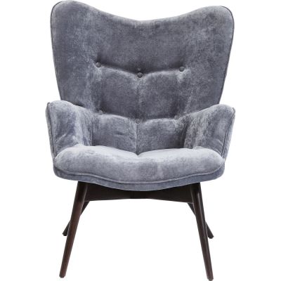 Кресло Black Vicky Velvet Grey 82608 в Киеве купить kare-design мебель свет декор