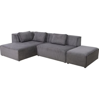 Угловой диван Infinity Ottomane Cord Grey Left 87400 в Киеве купить kare-design мебель свет декор