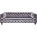 Sofa Desire 3-Seater Silver Grey