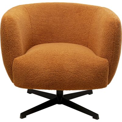 Поворотное кресло Peony Fuzzy Brown 87173 в Киеве купить kare-design мебель свет декор