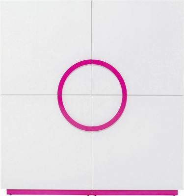 Шкаф с полками Tresor White Pink 160x166 см 70868 в Киеве купить kare-design мебель свет декор