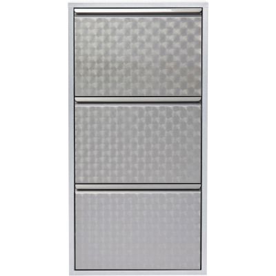Шкаф-контейнер для обуви Caruso 3 Silver brushed 9273 в Киеве купить kare-design мебель свет декор
